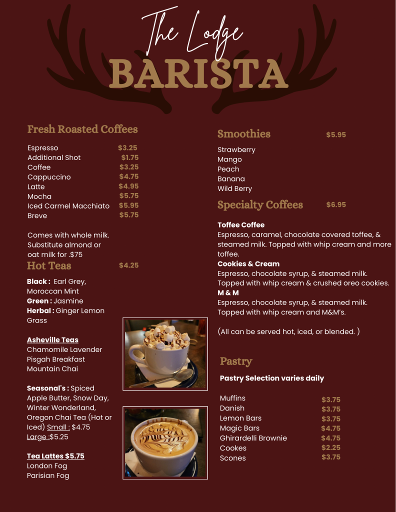 Lodge Menu – 2